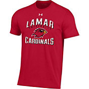 Under Armour Men's Lamar Cardinals Red Peformance Cotton T-Shirt
