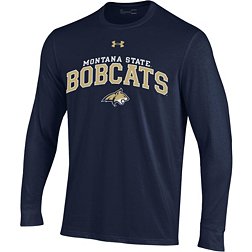 Under Armour Men's Montana State Bobcats Blue Performance Cotton Longsleeve T-Shirt