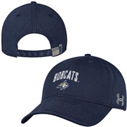 Under Armour Men's Montana State Bobcats Blue Washed Performance Cotton Adjustable Hat