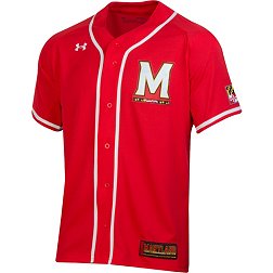 Under Armour Men's Maryland Terrapins Red Replica Baseball Jersey