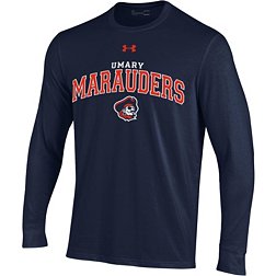 Under Armour Men's Mary Marauders Blue Performance Cotton Longsleeve T-Shirt