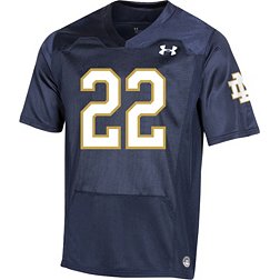 Under Armour Men's Notre Dame Fighting Irish #22 Navy Authentic Home Replica Football Jersey