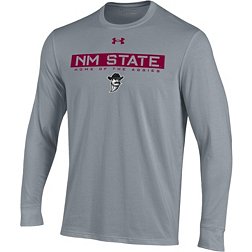Under Armour Men's New Mexico State Aggies Steel Performance Cotton Longsleeve T-Shirt