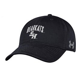 Under Armour Men's Sam Houston Bearkats Black Washed Performance Cotton Adjustable Hat