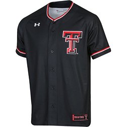 Under Armour Men's Texas Tech Red Raiders Black Replica Baseball Jersey