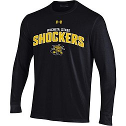 Under Armour Men's Wichita State Shockers Black Performance Cotton Longsleeve T-Shirt
