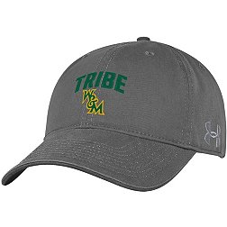 Under Armour Men's William & Mary Tribe Grey Washed Performance Cotton Adjustable Hat