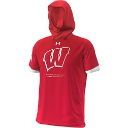 Under Armour Men's Wisconsin Badgers Red Shooter Hooded T-Shirt