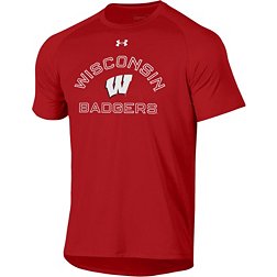 Under Armour Men's Wisconsin Badgers Red Tech T-Shirt