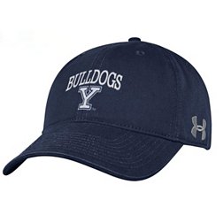 Under Armour Men's Yale Bulldogs Yale Blue Washed Performance Cotton Adjustable Hat