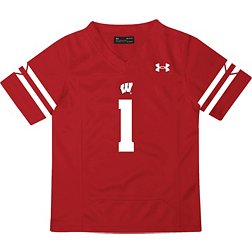 Under Armour Toddler Wisconsin Badgers Red Replica Football Jersey