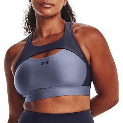 NWT UNDER ARMOUR Protegee High Impact Support Front Zip Black Women's  Sports Bra