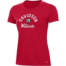 Under Armour Women's Davidson Wildcats Red Performance Cotton T-Shirt