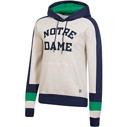 Under Armour Women's Notre Dame Fighting Irish White and Navy Iconic Pullover Hoodie