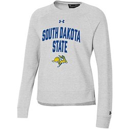 Under Armour Women's South Dakota State Jackrabbits Silver All Day Crewneck Sweatshirt
