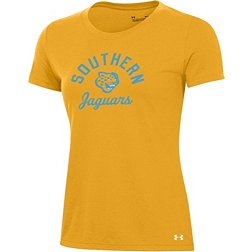 Under Armour Women's Southern University Jaguars Gold Performance Cotton T-Shirt