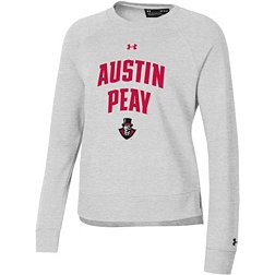 Under Armour Women's Austin Peay Governors Silver All Day Crewneck Sweatshirt