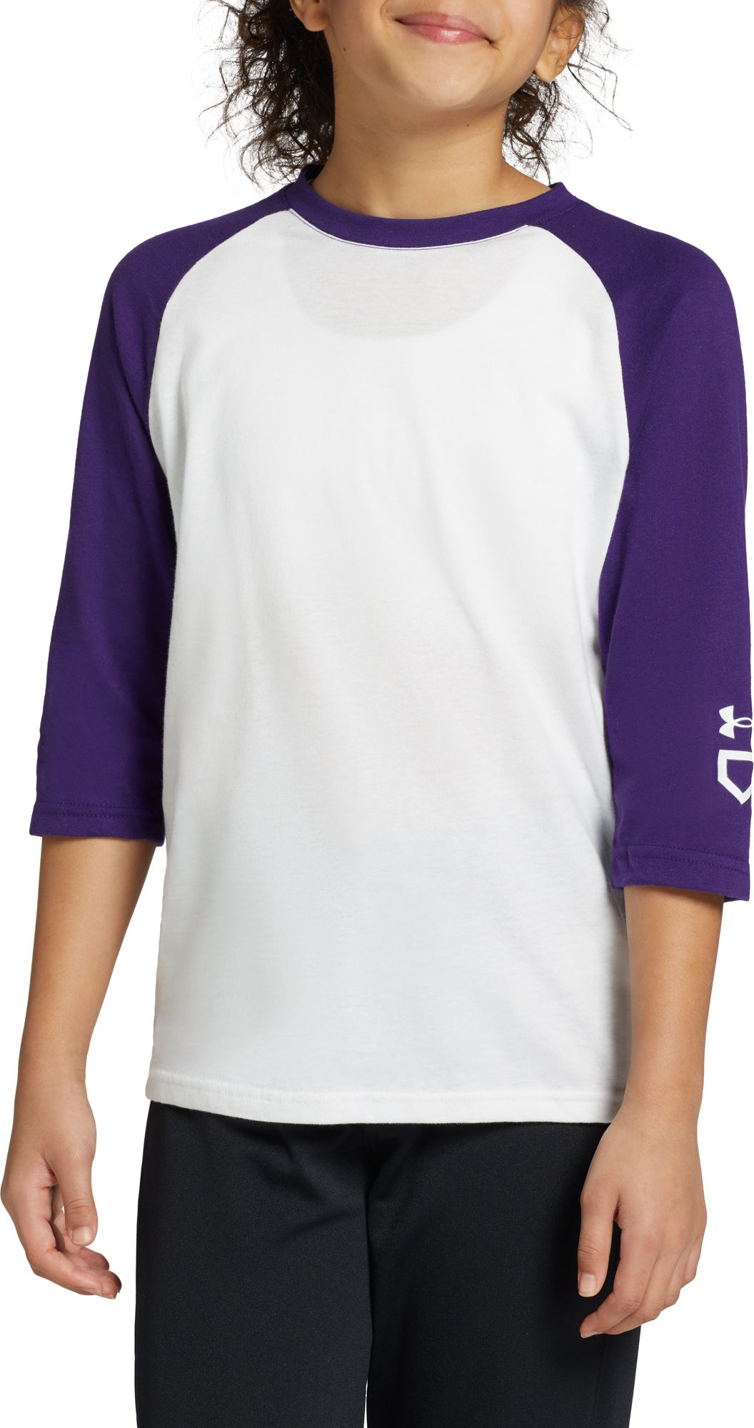 Under Armour Youth Classic 3/4 Sleeve Baseball Shirt