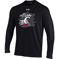 Under Armour Youth Cincinnati Bearcats Black Performance Cotton Longsleeve T-Shirt