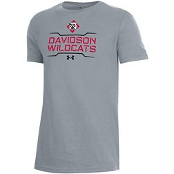 Under Armour Youth Davidson Wildcats Grey Performance Cotton T-Shirt