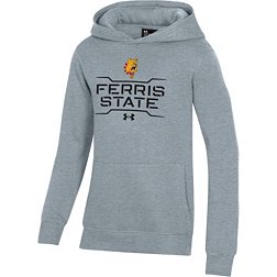 Under Armour Youth Ferris State Bulldogs  Grey All Day Fleece Hoodie