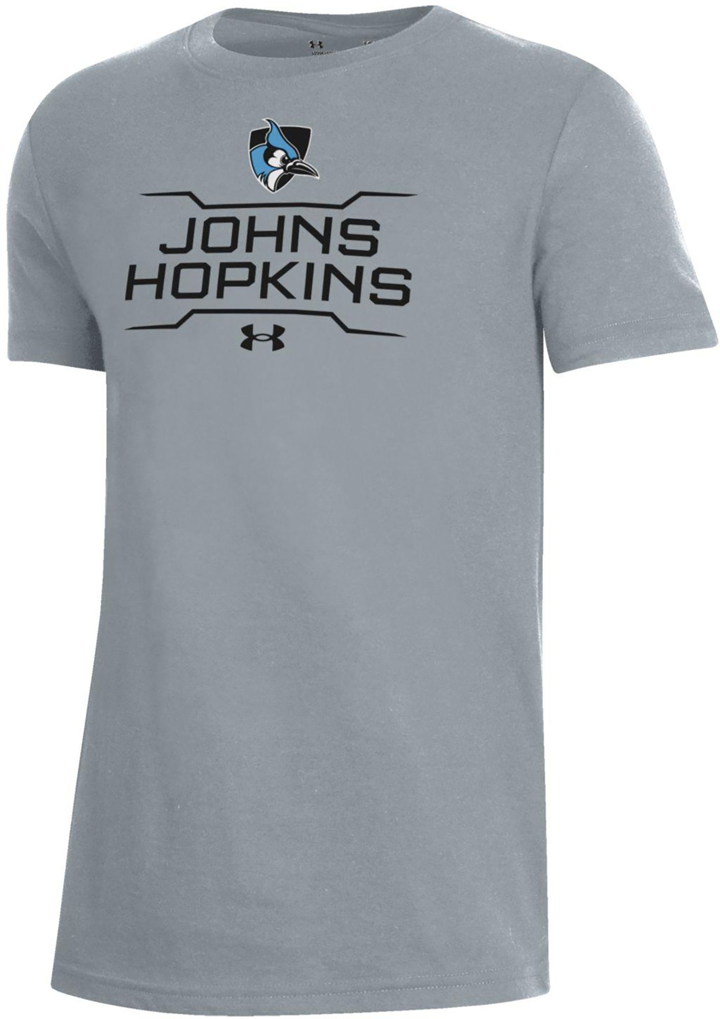 Under Armour Youth Johns Hopkins Blue Jays Grey Performance Cotton T-Shirt