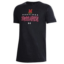 Under Armour Youth Maryland Terrapins Black Performance Cotton T-Shirt
