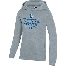 Under Armour Youth Indiana State Sycamores Grey All Day Fleece Hoodie