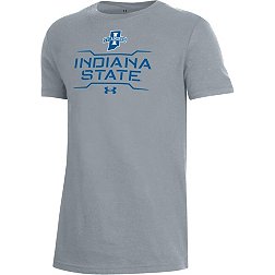 Under Armour Youth Indiana State Sycamores Grey Performance Cotton T-Shirt