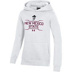 Under Armour Youth New Mexico State Aggies White All Day Fleece Hoodie