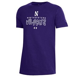 Under Armour Youth Northwestern Wildcats Purple Performance Cotton T-Shirt