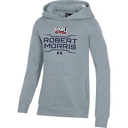 Under Armour Youth Robert Morris Colonials Grey All Day Fleece Hoodie