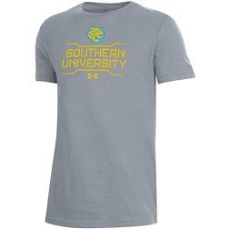 Under Armour Youth Southern University Jaguars Grey Performance Cotton T-Shirt