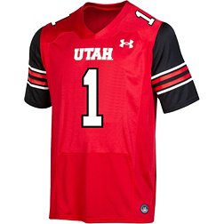 Under Armour Youth Utah Utes #1 Red Replica Football Jersey