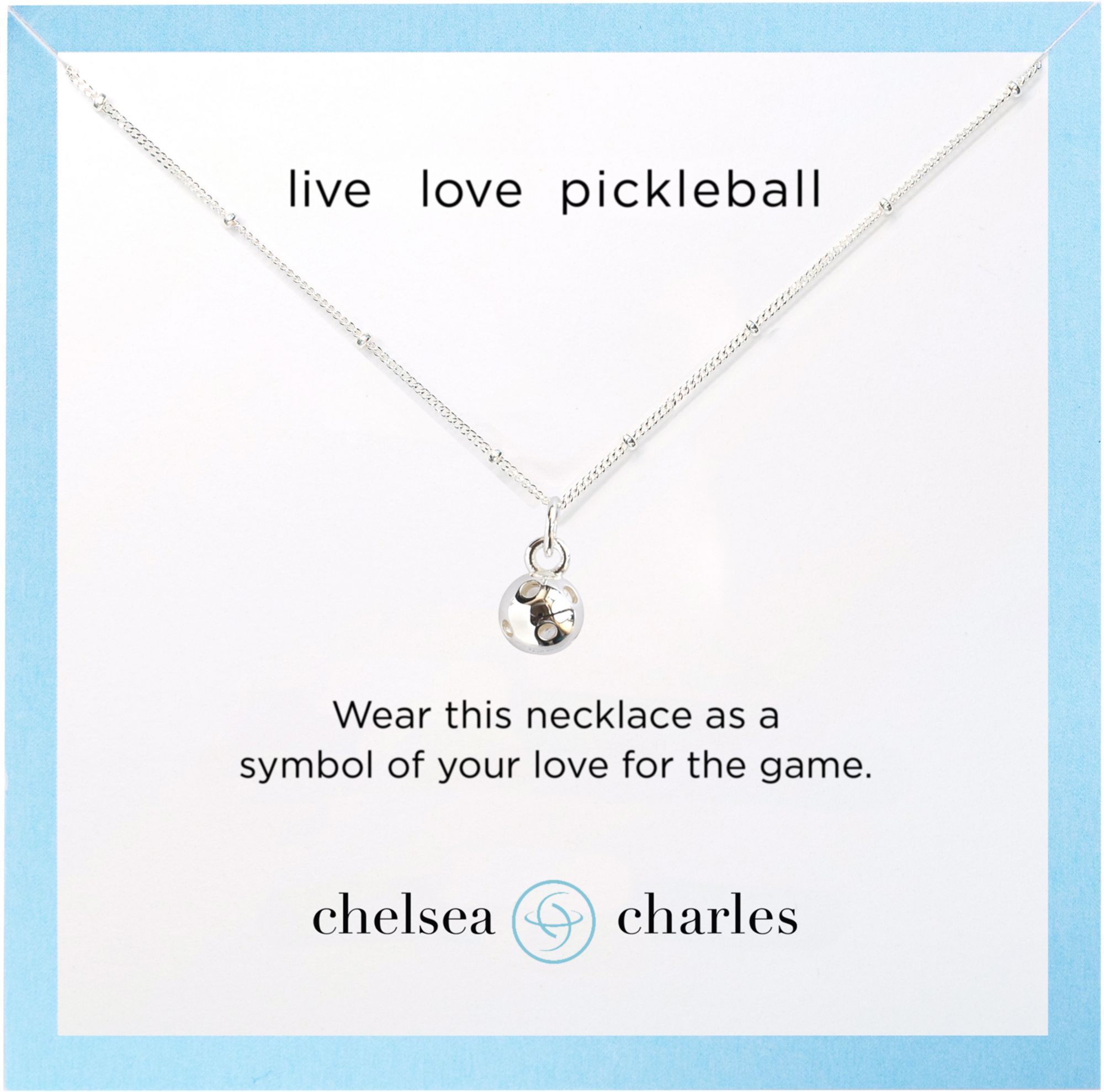 Chelsea Charles Pickleball Charm Necklace