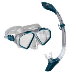 U.S. Divers Cozumel TX Mask and Island Dry Snorkel Combo
