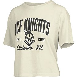 Pressbox Women's UCF Knights White Knobie Crop T-Shirt