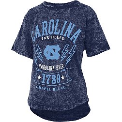 Pressbox Women's North Carolina Tar Heels Carolina Blue Acid Wash T-Shirt