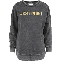 Pressbox Women's Army West Point Black Knights Army Black Coastal Arch Crew Pullover Sweatshirt