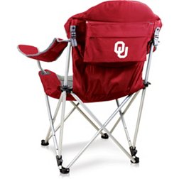 Picnic Time Oklahoma Sooners Reclining Camp Chair