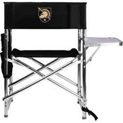 Picnic Time Army West Point Black Knights Sports Chair with Side Table