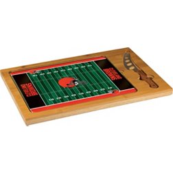 Picnic Time Cleveland Browns Glass Top Cutting Board Set