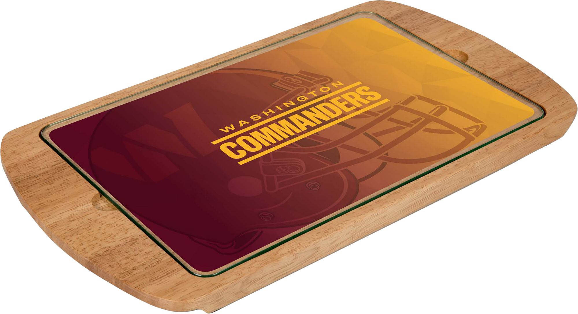 Picnic Time Washington Commanders Billboard Glass Top Serving Tray