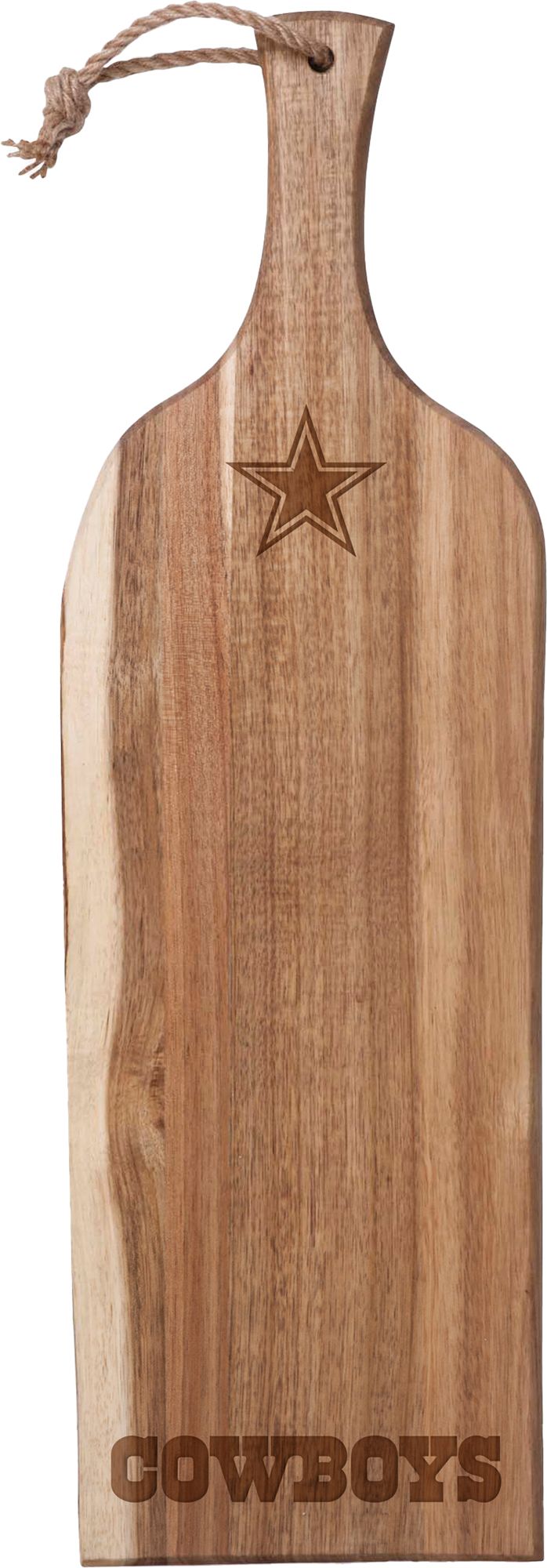Dallas Cowboys - Icon Glass Top Cutting Board & Knife Set, 15.4 x