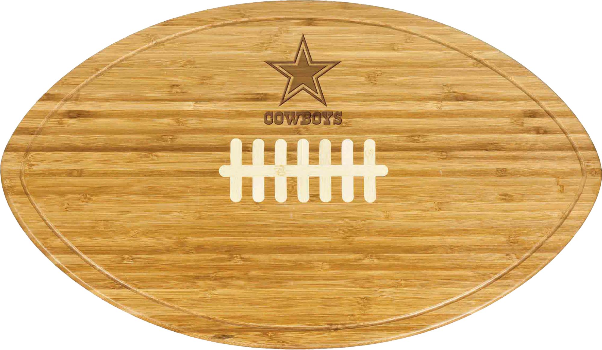 Dallas Cowboys - Icon Glass Top Cutting Board & Knife Set, 15.4 x