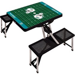 Picnic Time Miami Dolphins Folding Picnic Table with Seats