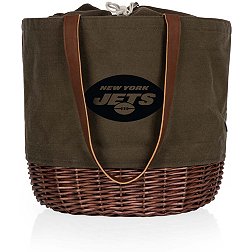 Picnic Time New York Jets Coronado Canvas and Willow Basket Tote