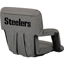 Picnic Time Pittsburgh Steelers Gray Reclining Stadium Seat