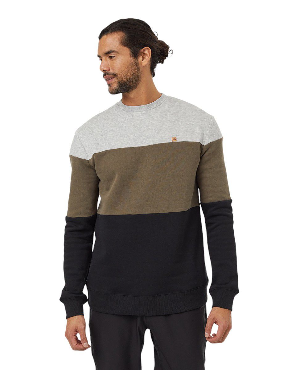 tentree Men's Treefleece Blocked Crewneck Sweatshirt