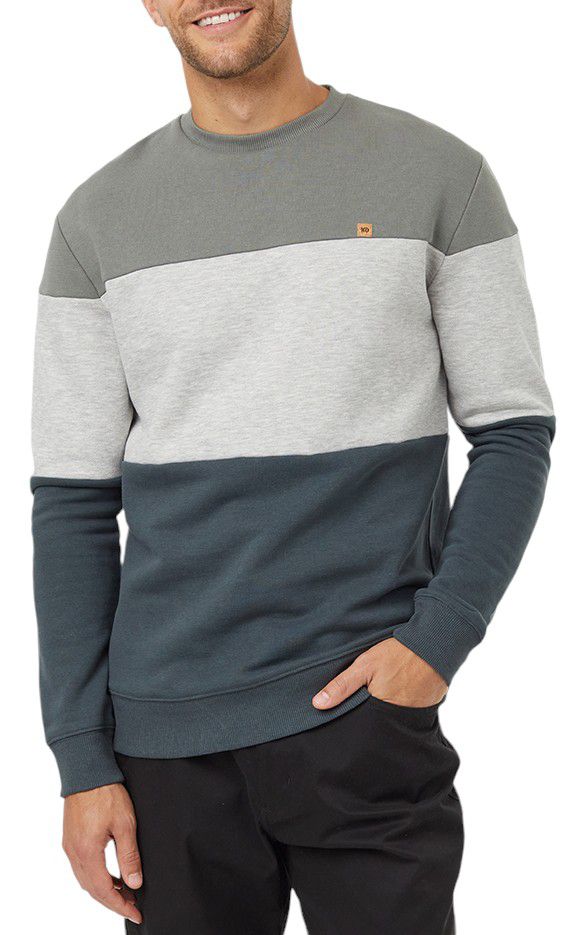 tentree Men's Treefleece Blocked Crewneck Sweatshirt